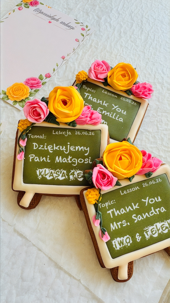 Piernik szkolny personalizowany, tablica lekcyjna