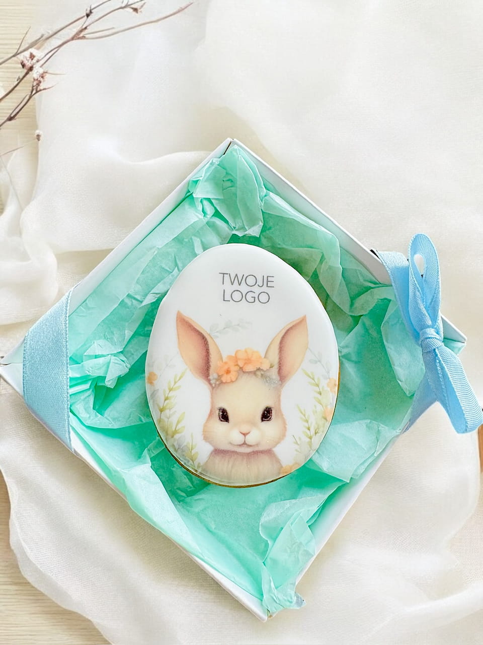 pisanka wielkanocna z piernika, jajko personalizowane króliczek