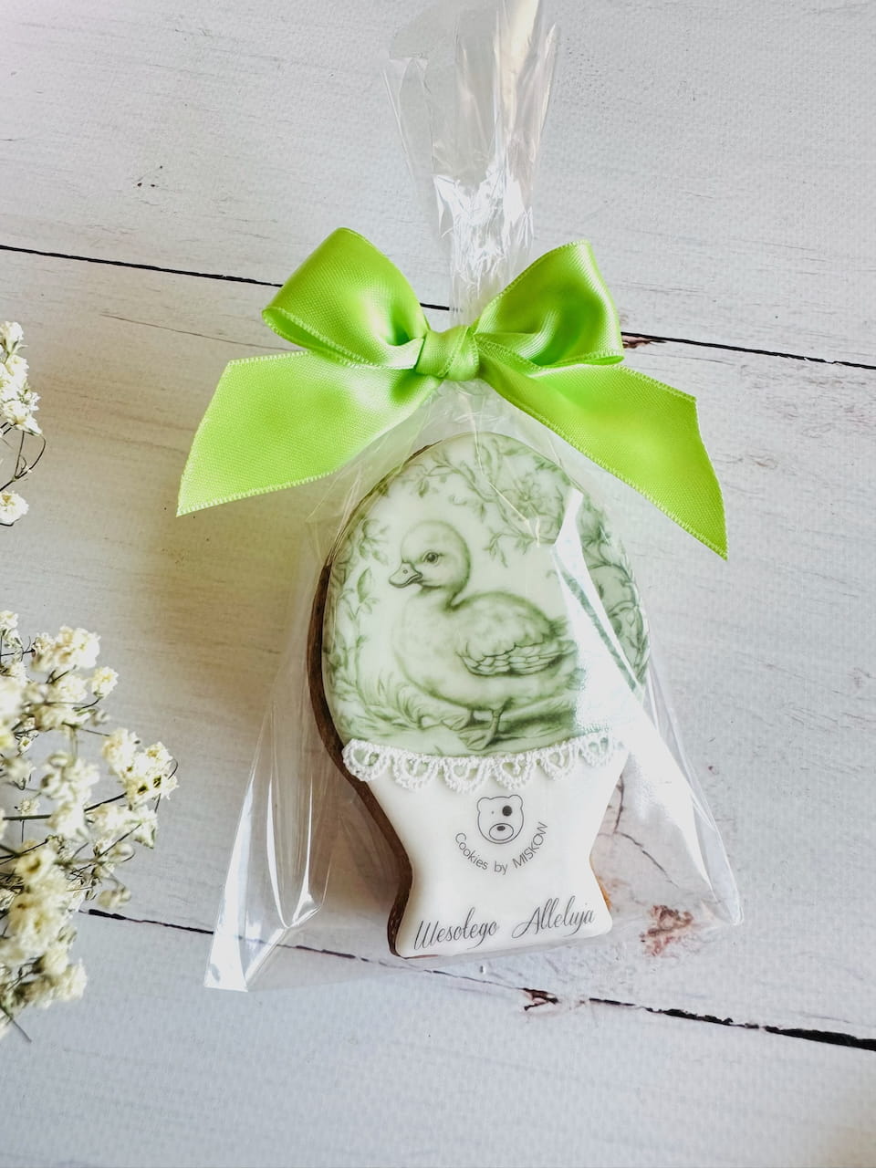 jajko wielkanocne retro, piernik personalizowany z logo