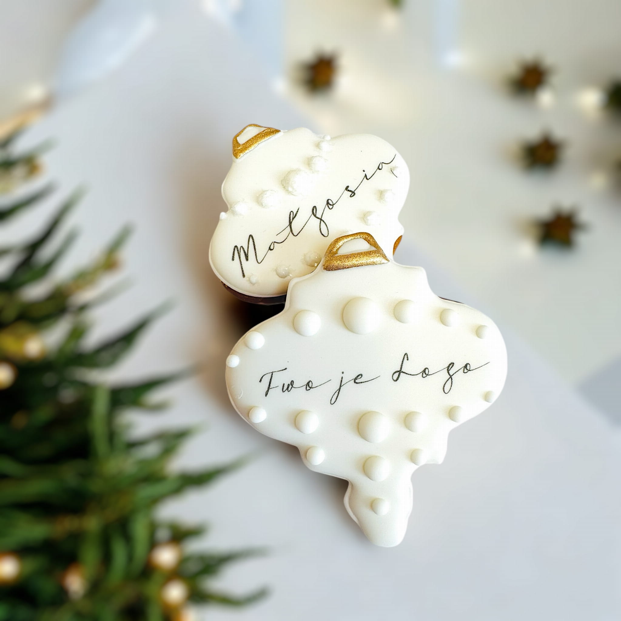 Sople świąteczne na pierniku