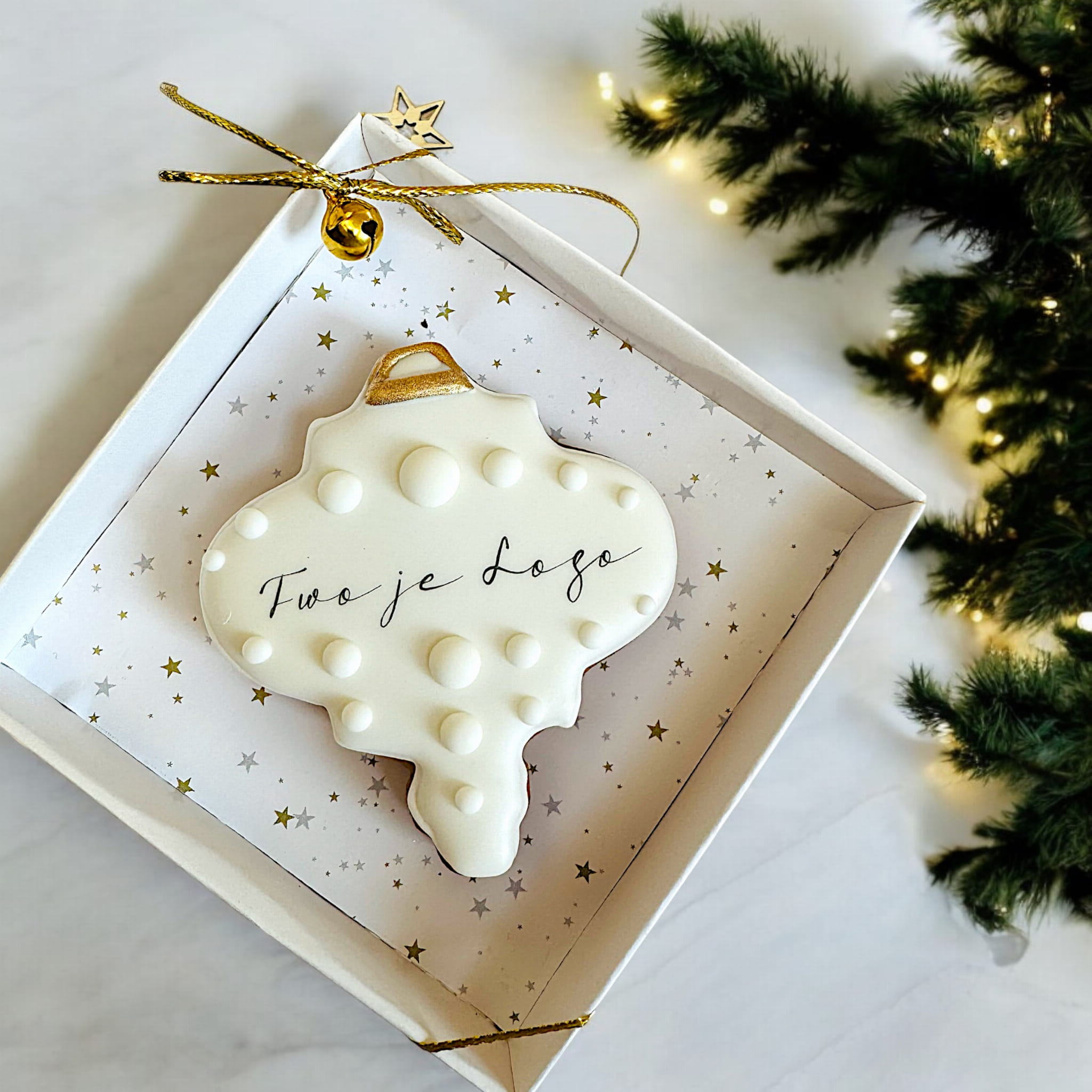 sopel świąteczny z logo