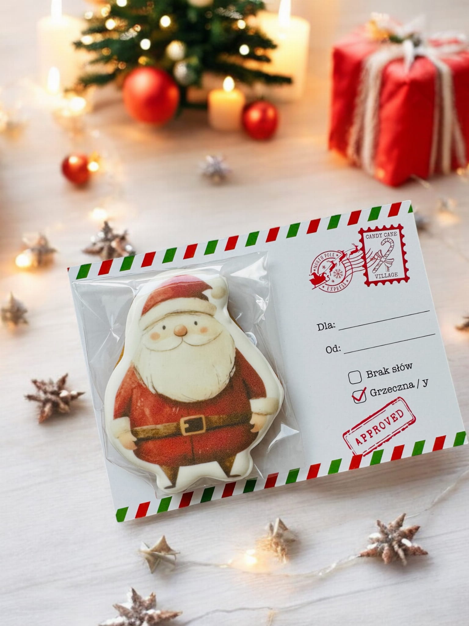 Kartka świąteczna z piernikiem