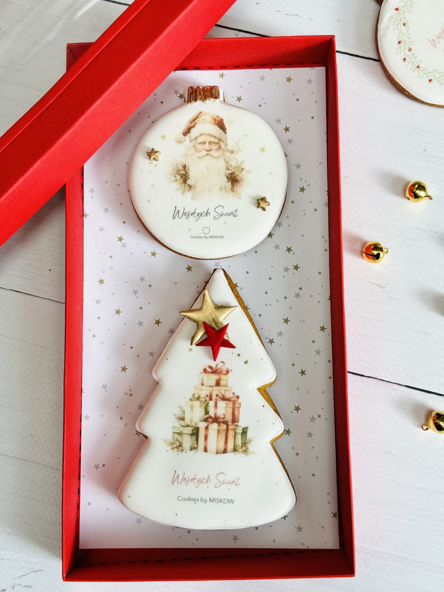 świąteczny zestaw piernikowy bombka i choinka